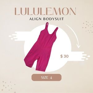 Like new never used Lululemon align bodusuit6